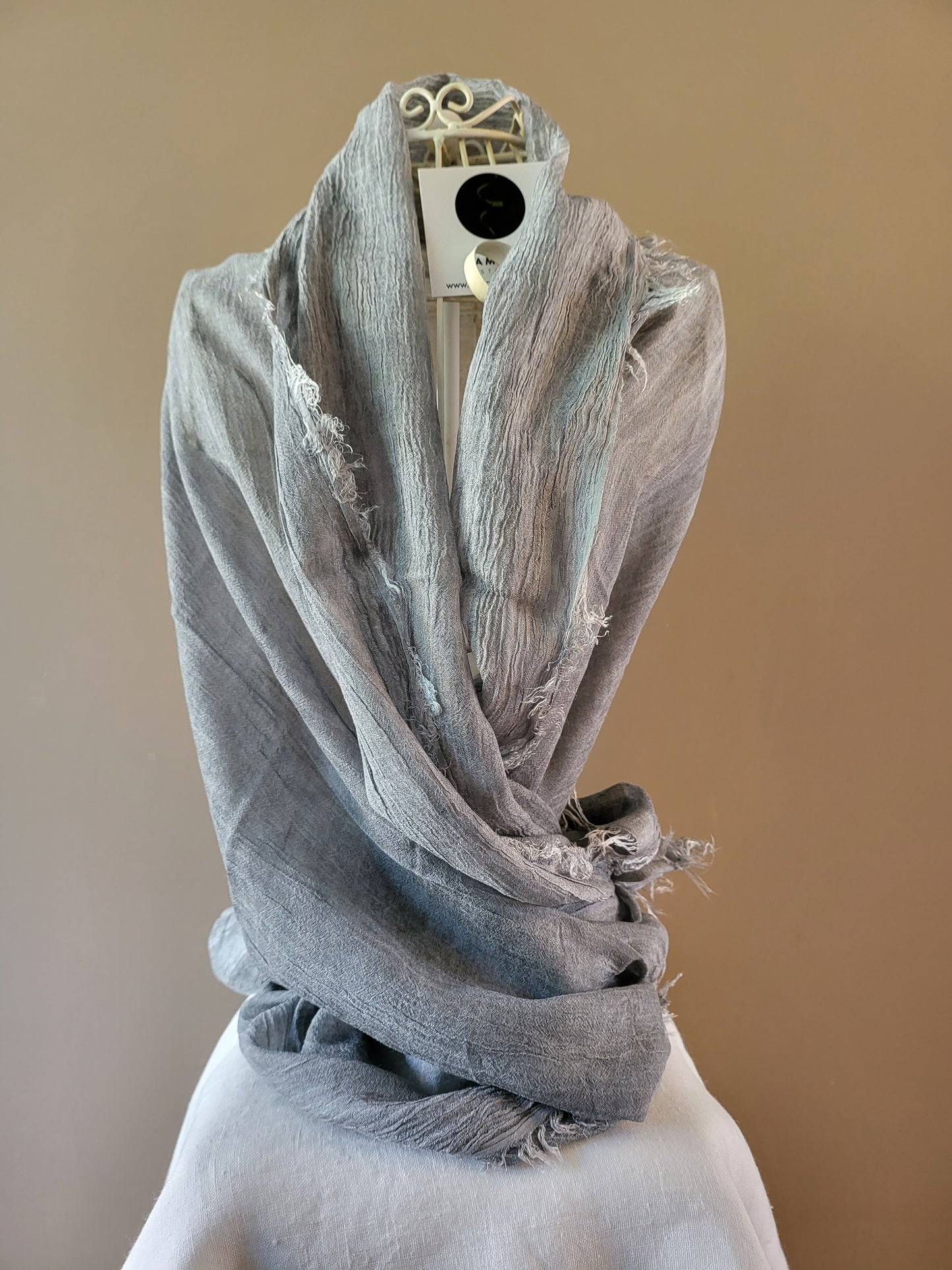 Grey Nebbie di Venezia stole scarf