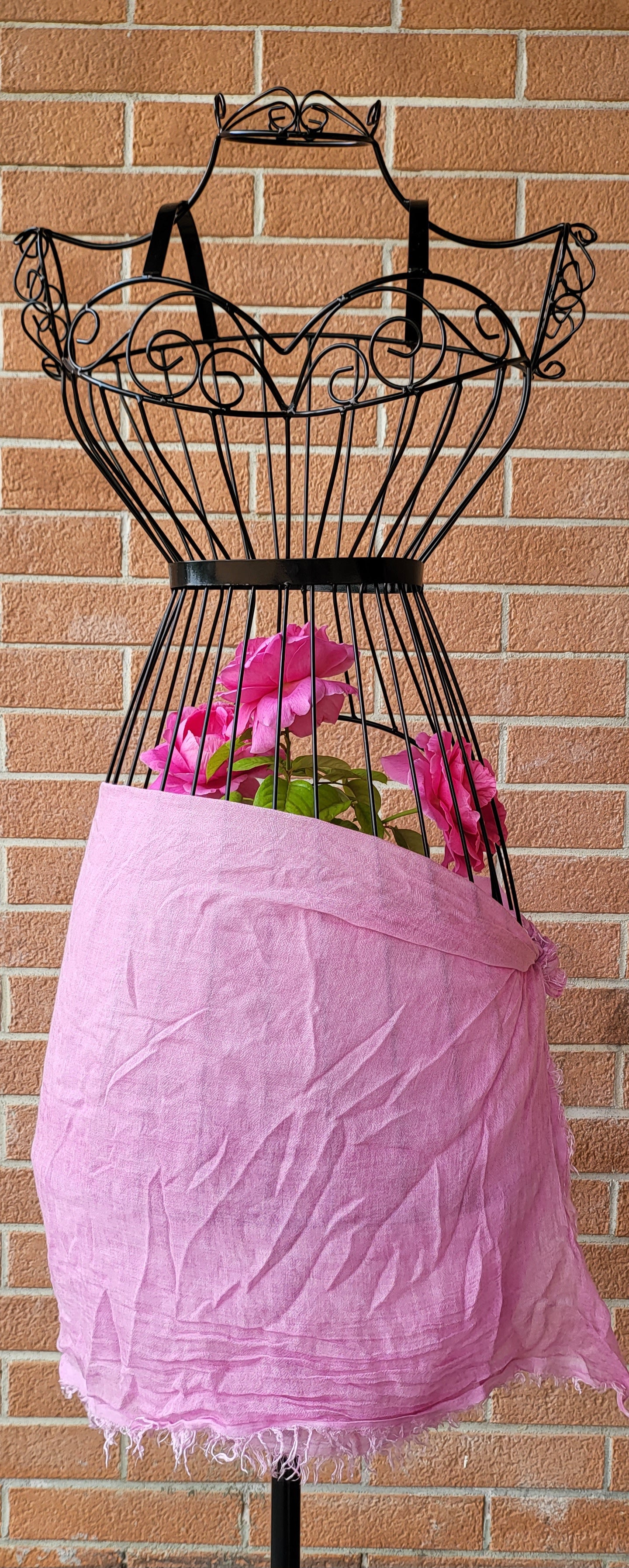 Pink - Rosa di Maggio stole scarf