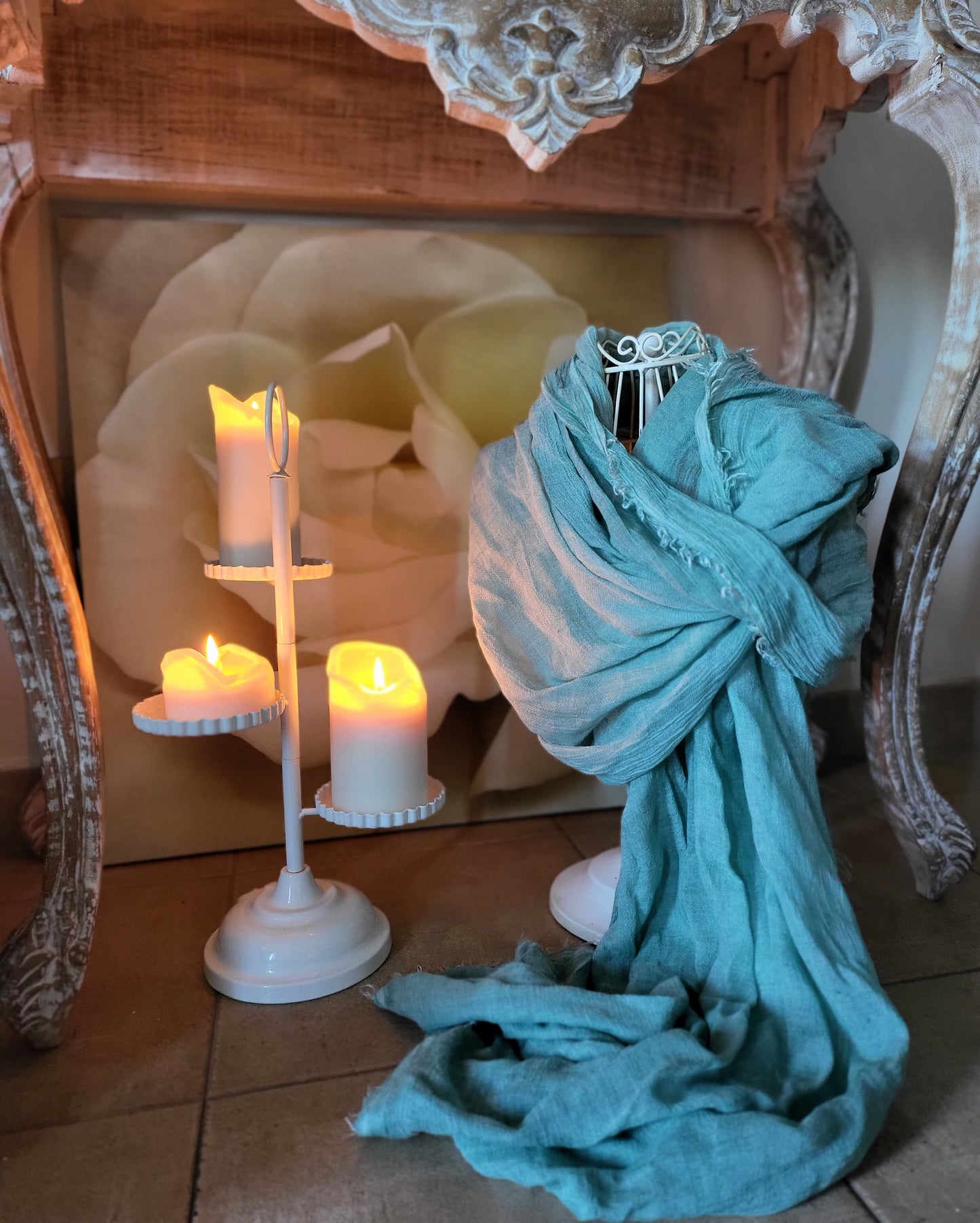 Blue Azzurro Scarf and Stole