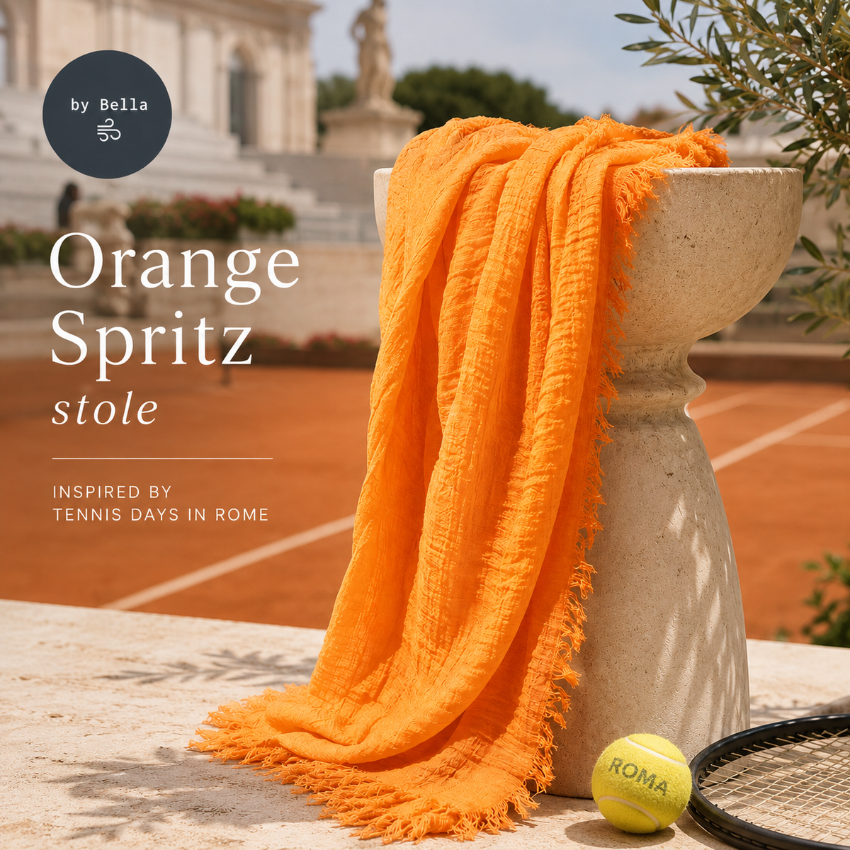 Orange - Spritz stole scarf