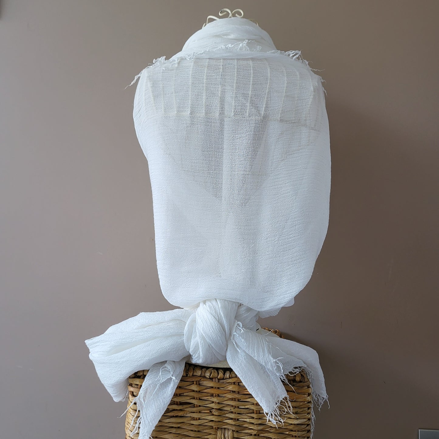 White - Monte Bianco stole, scarf