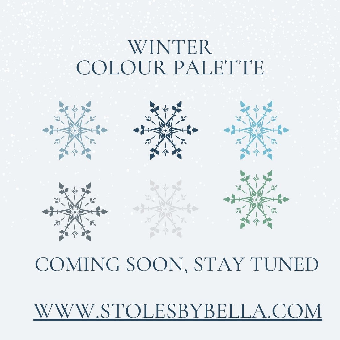 A winter colours collection is coming soon!