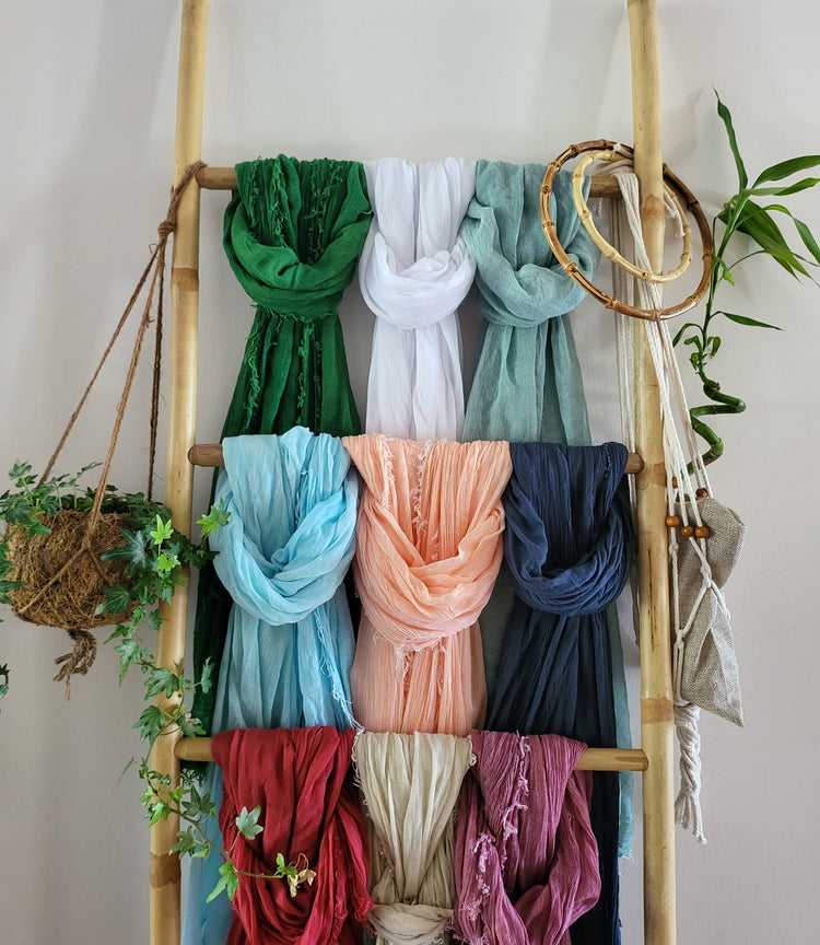 Yellow prosecco bamboo stole