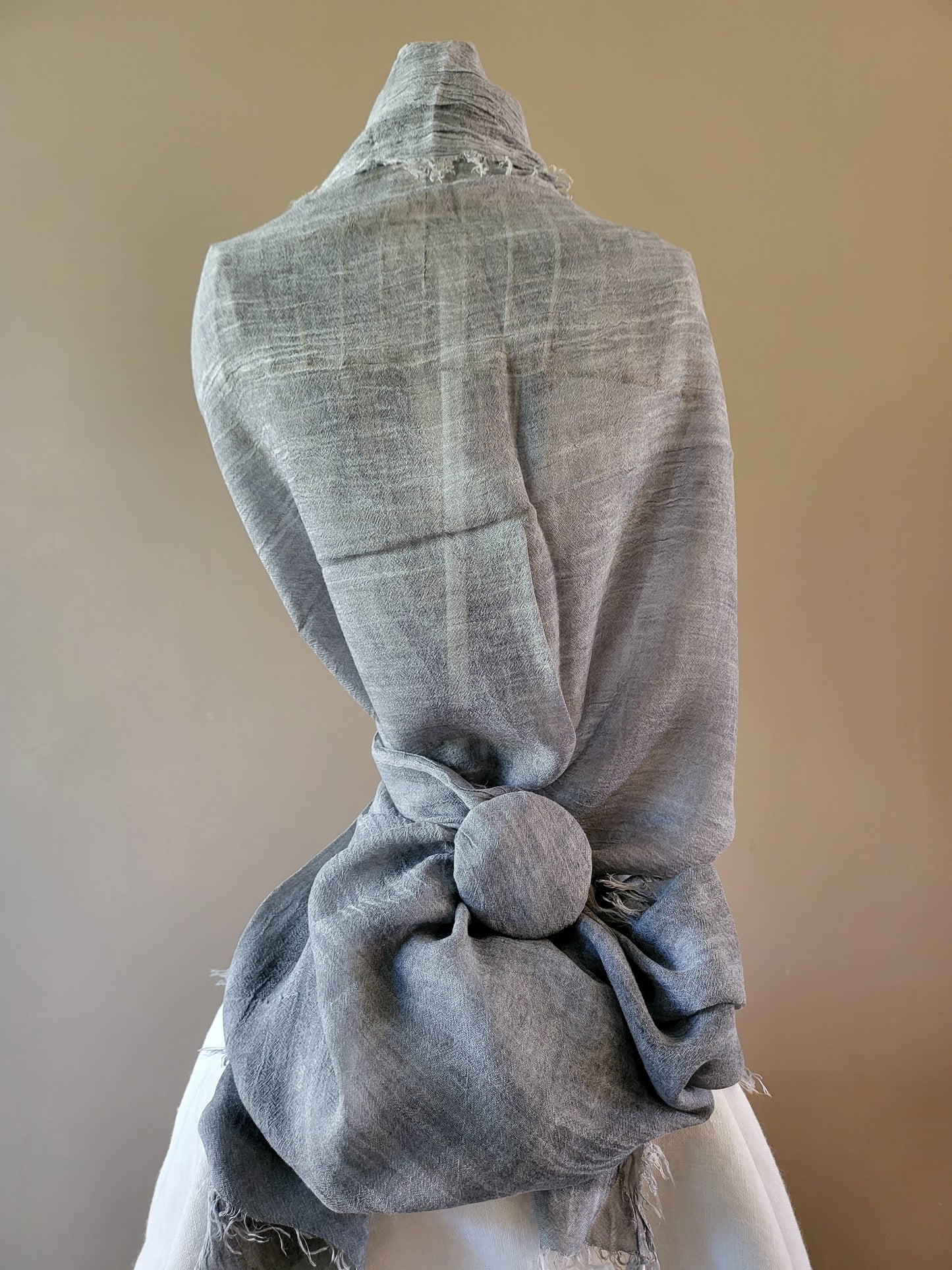 Grey Nebbie di Venezia stole scarf