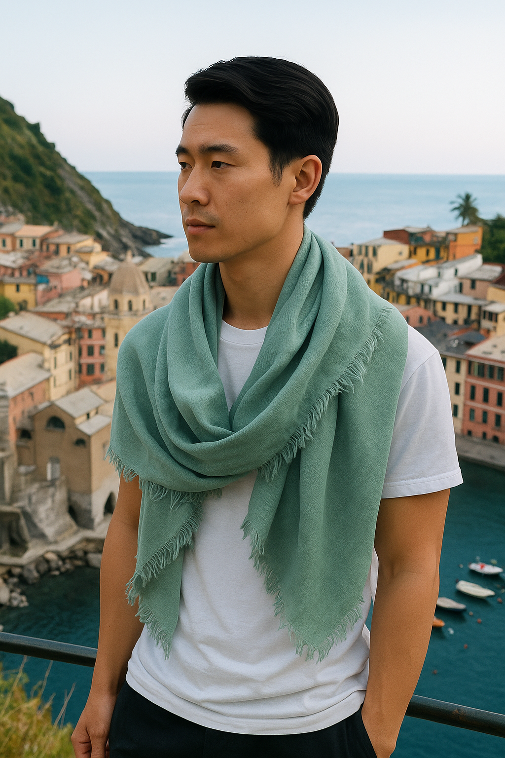 Green - Portofino stole scarf