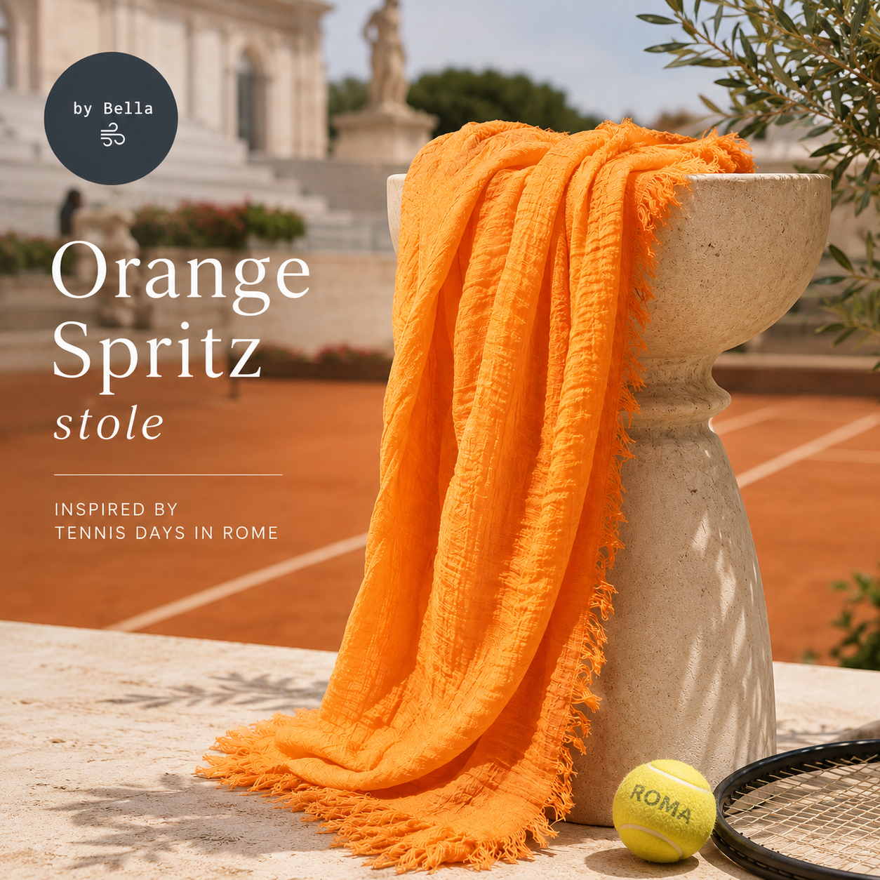 Orange - Spritz stole scarf