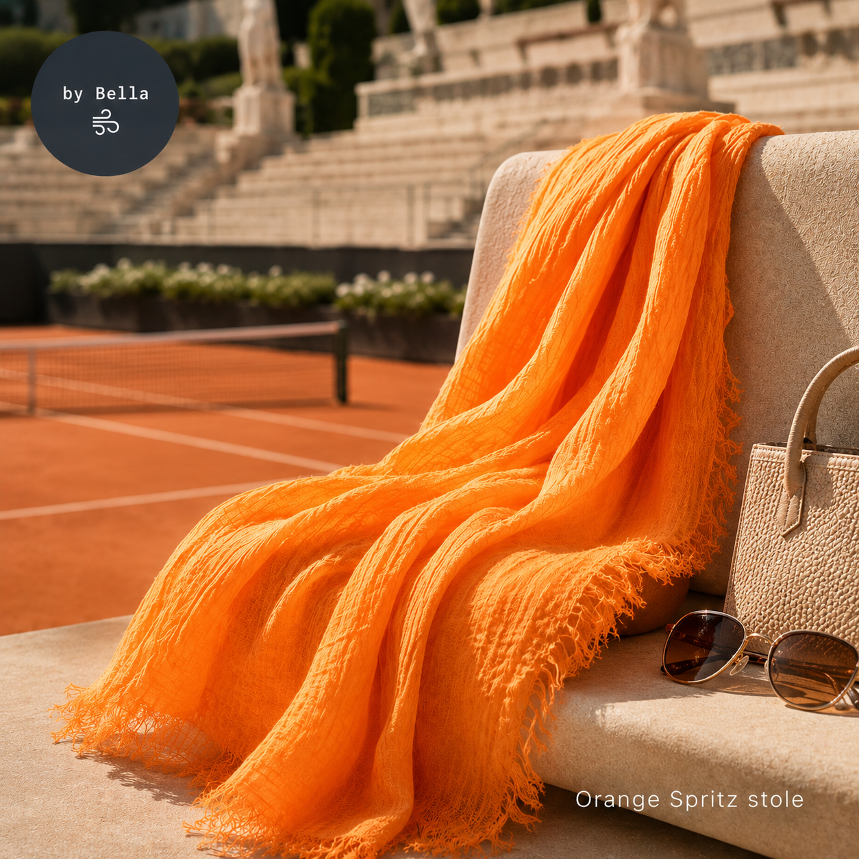 Orange - Spritz stole scarf