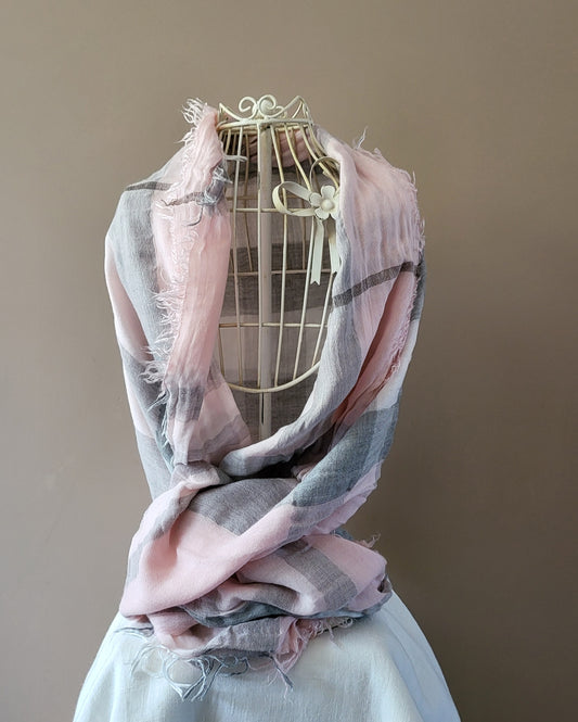 Pink - Tartan Gelato di Firenze stole scarf