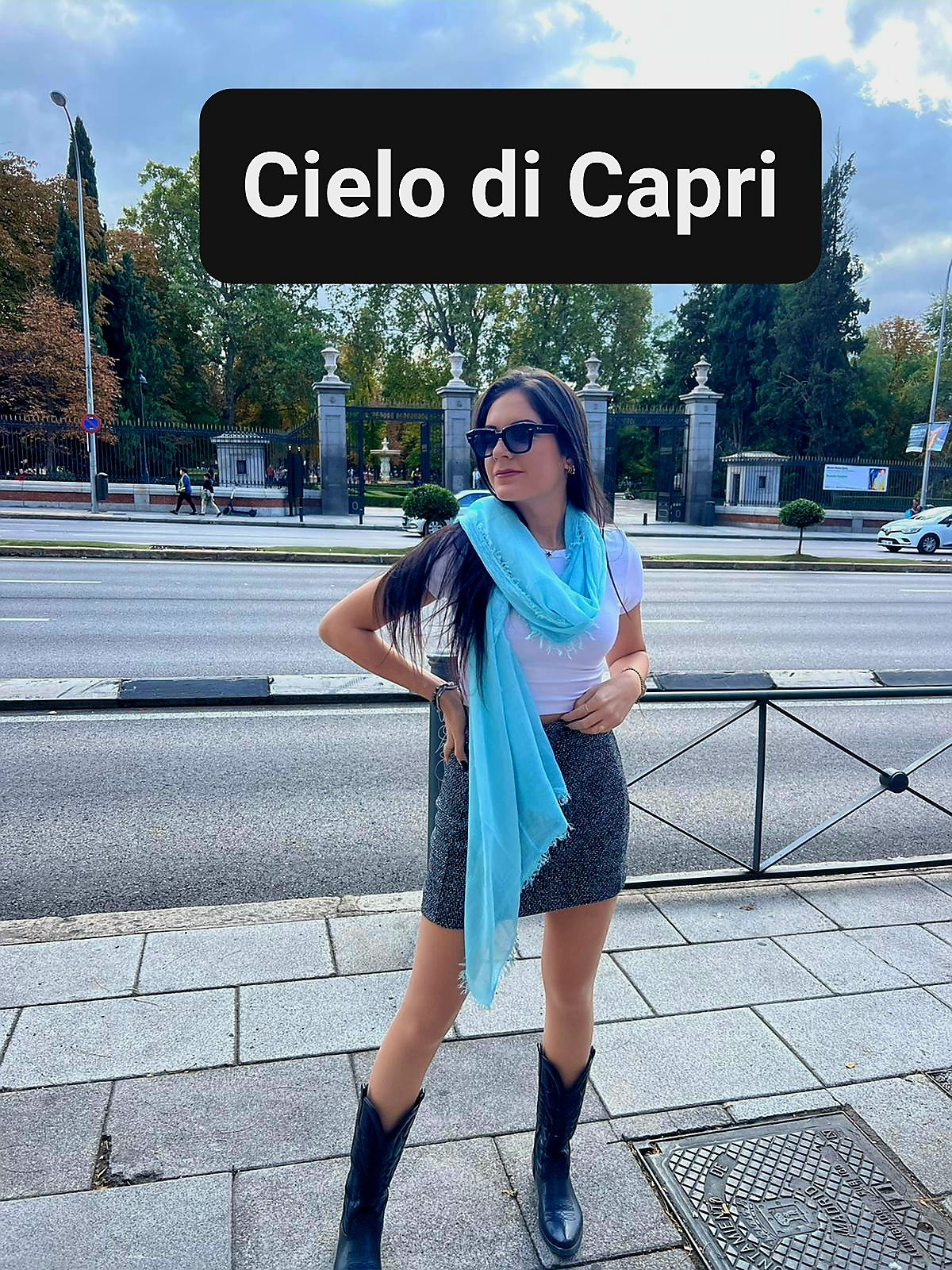 Blue - Cielo di Capri stole scarf